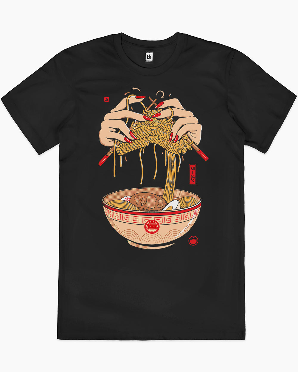 Noodle Knitting T-Shirt Australia Online #colour_black
