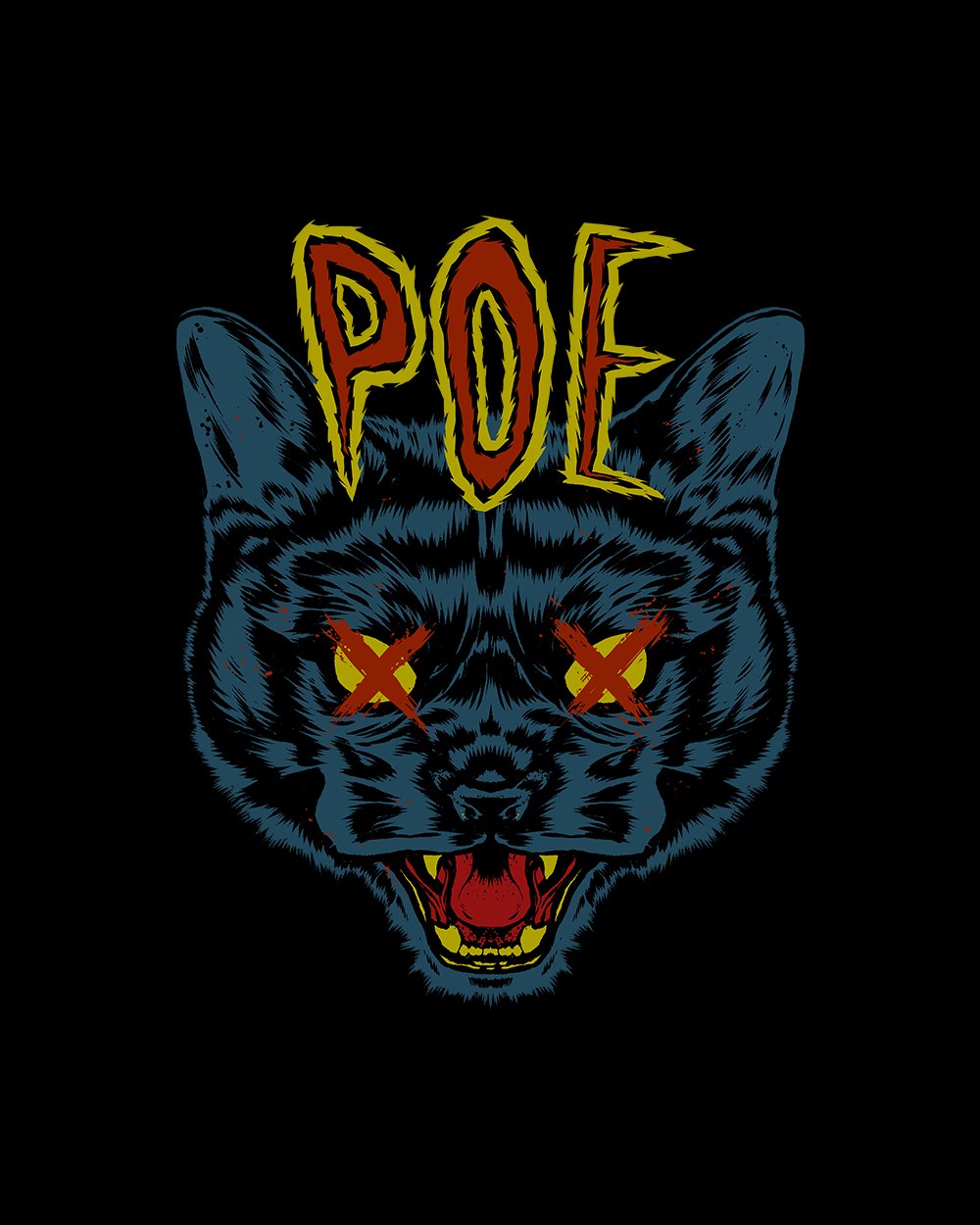 Poe's Cat T-Shirt Australia Online
