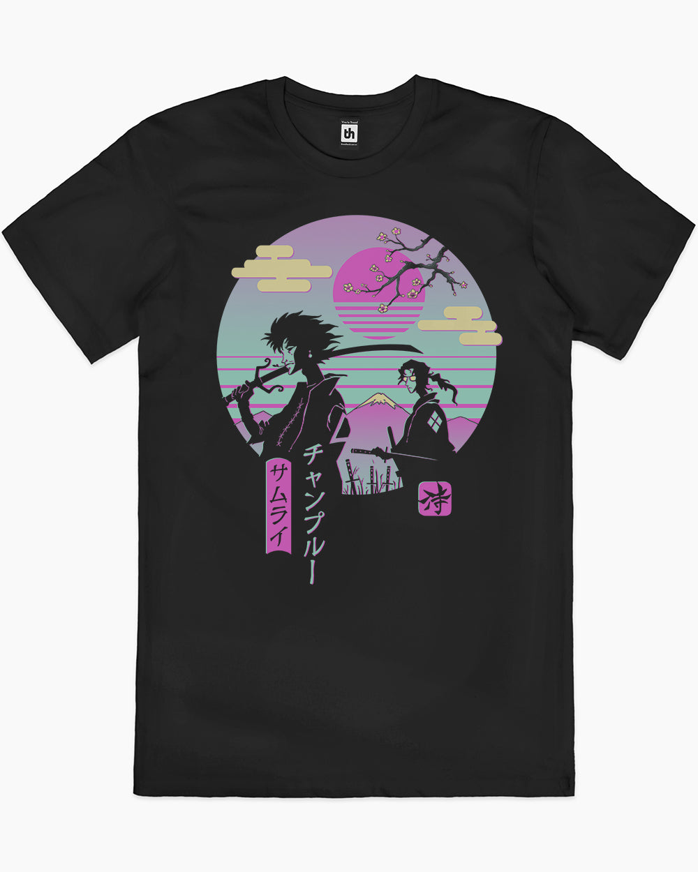 Samurai Chillhop T-Shirt Australia Online #colour_black