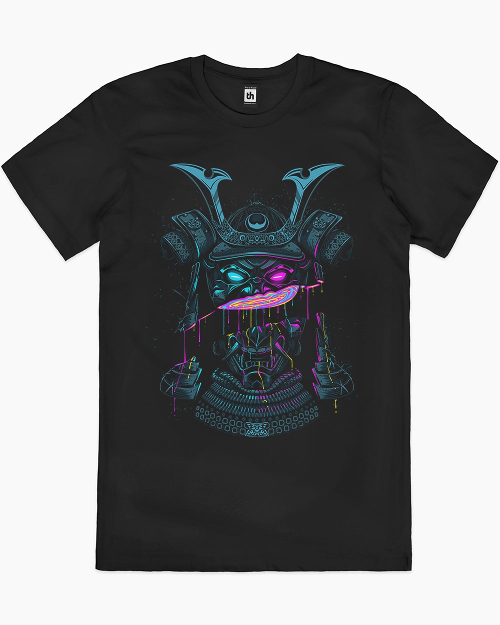 Samurai Mask Liquid Cut T-Shirt Australia Online
