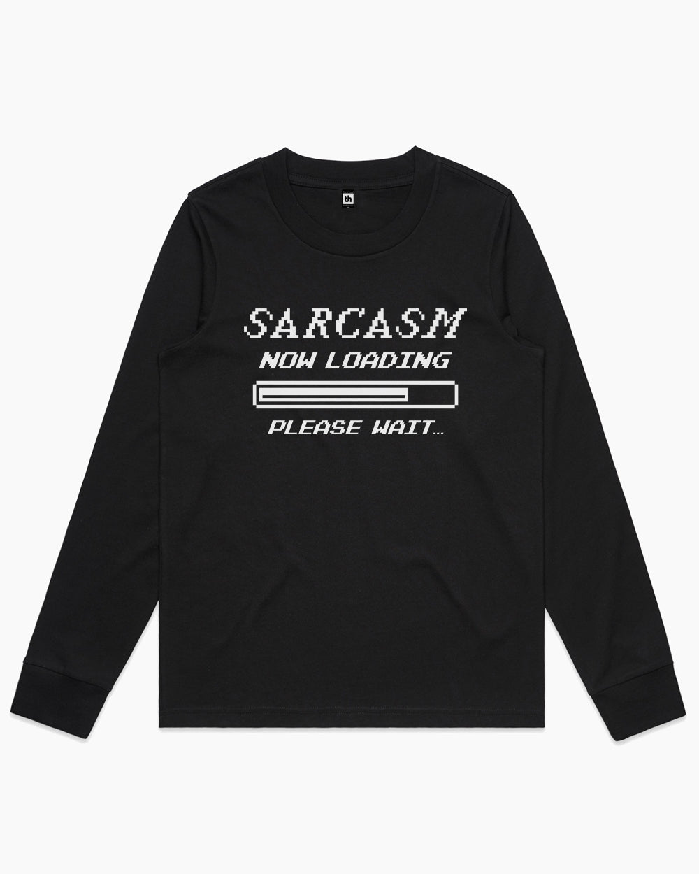 Sarcasm Loading Long Sleeve Australia Online #colour_black