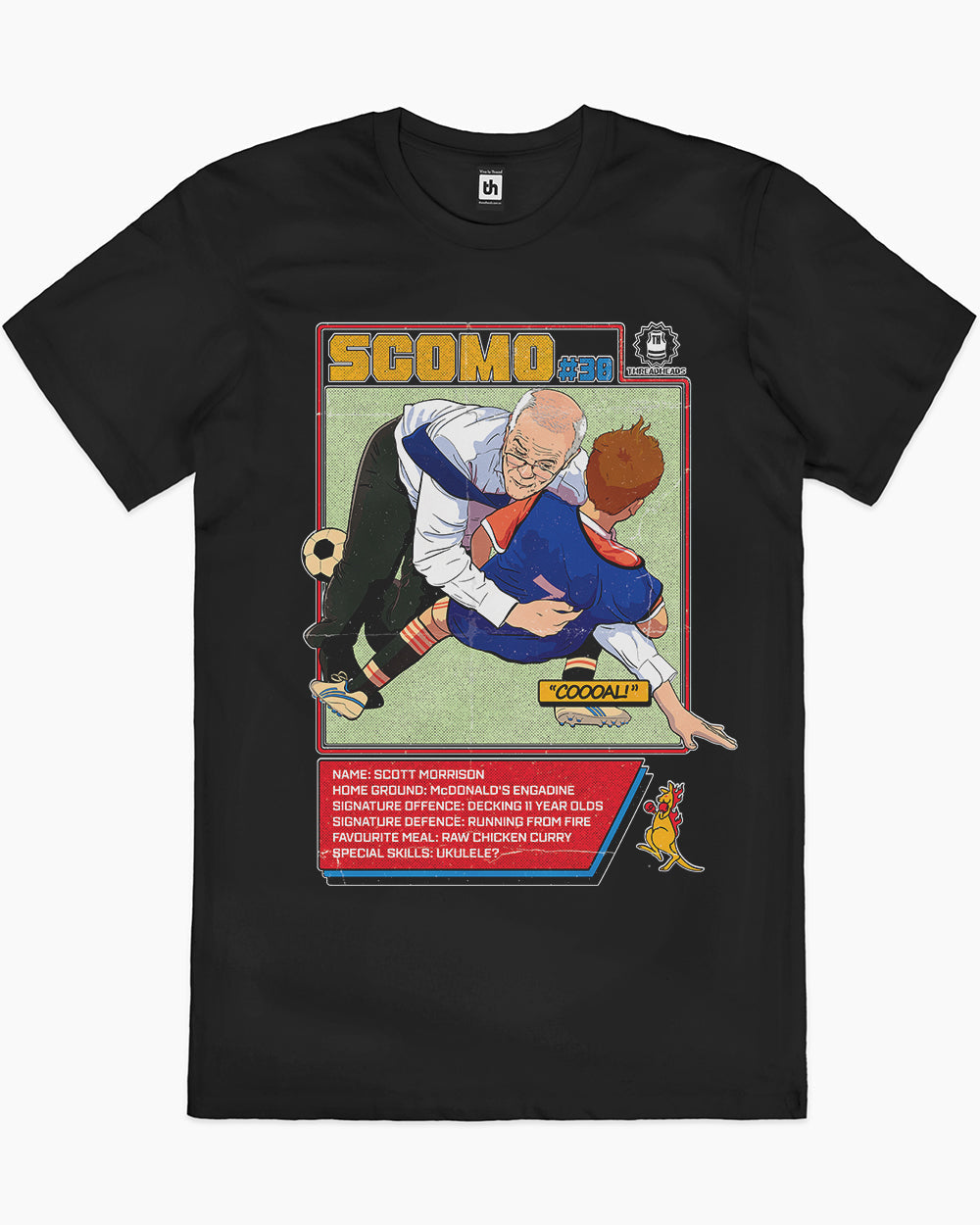 Scomo Tackle T-Shirt Australia Online #colour_black