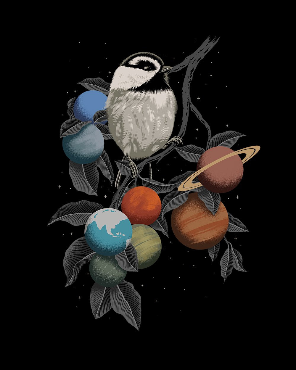 Solar System T-Shirt Australia Online #colour_black