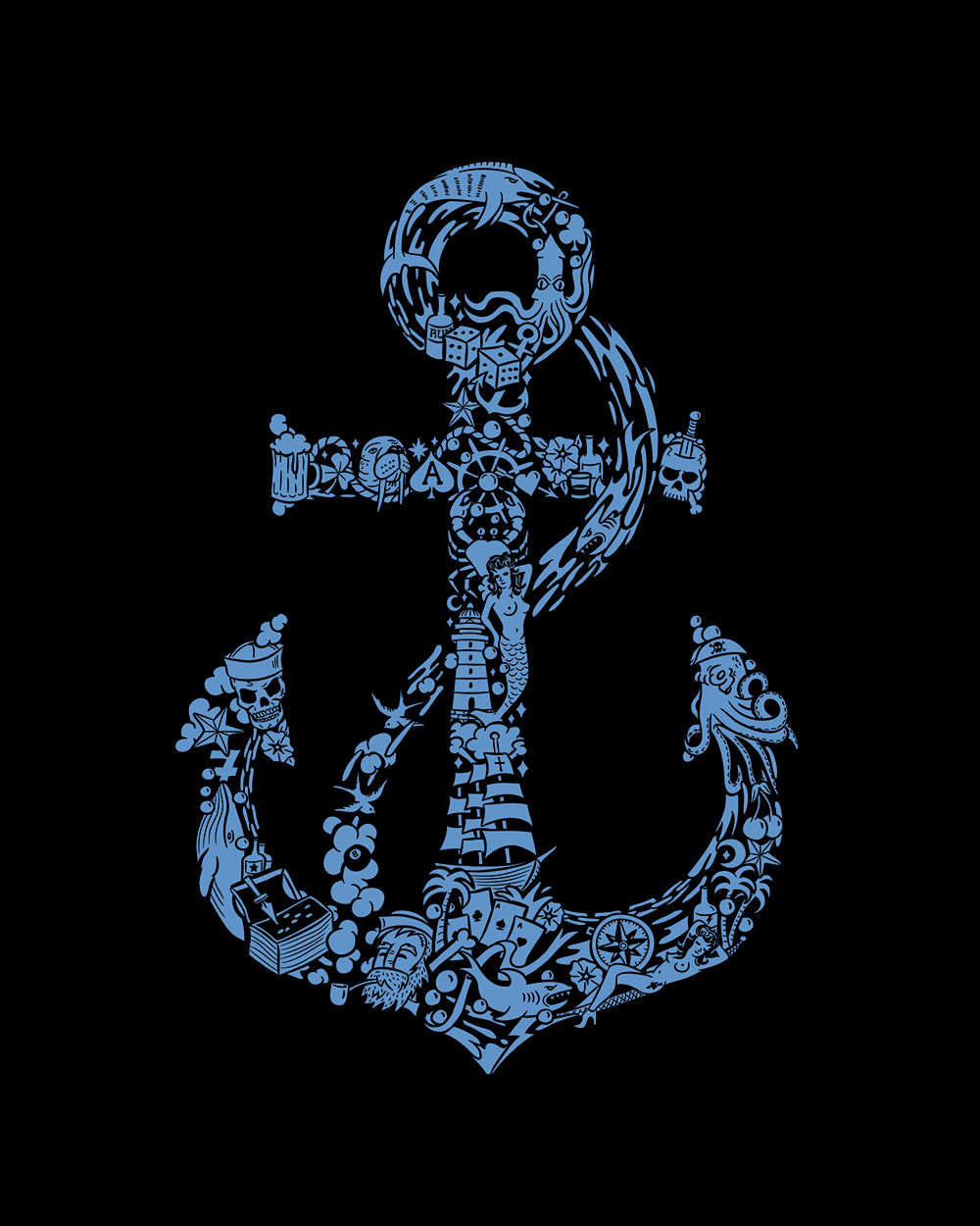 Tales from the Sea T-Shirt Australia Online #colour_black