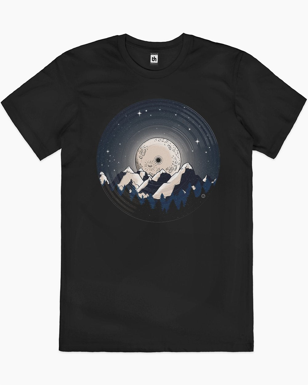 Vinyl Moon T-Shirt Australia Online #colour_black