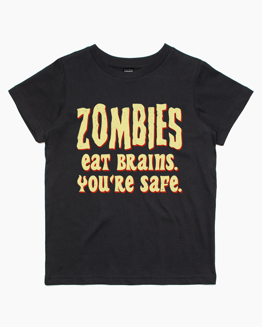 Zombies Eat Brains Kids T-Shirt Australia Online #colour_black