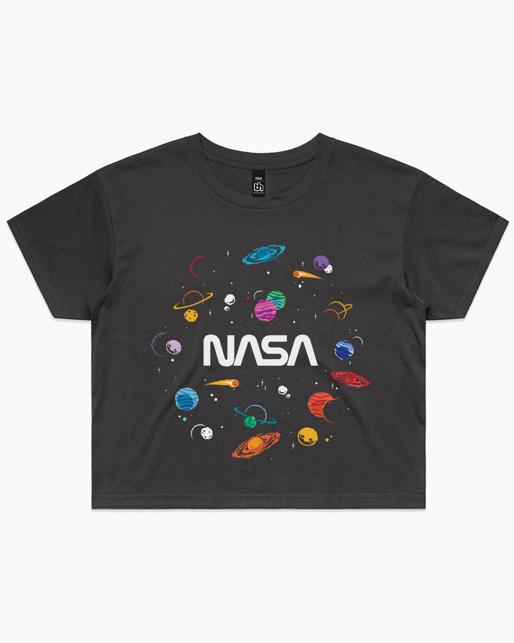 NASA Planets Crop Tee Australia Online #colour_coal