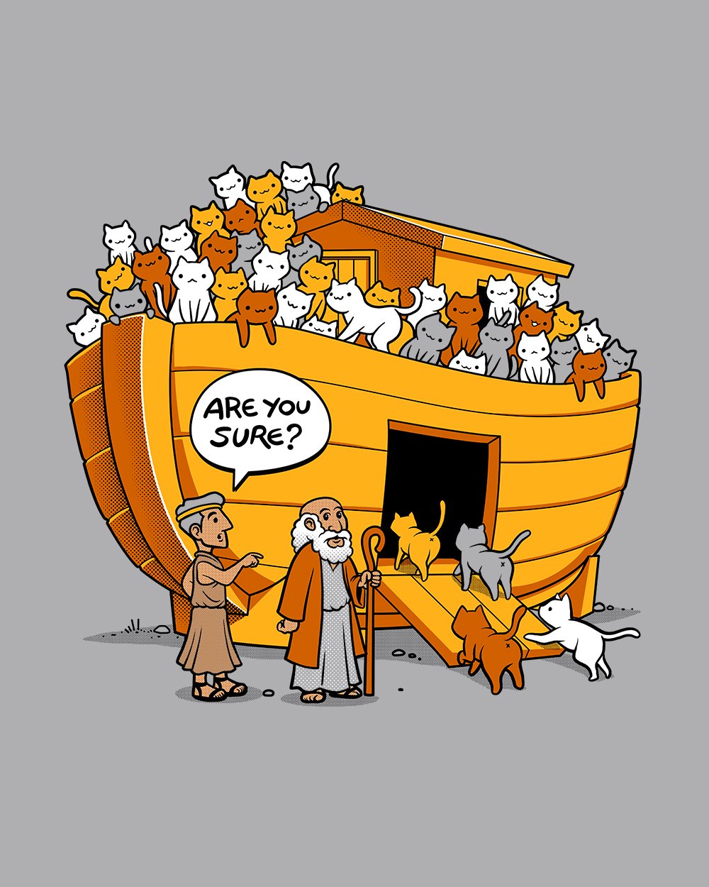 Noah's Ark Cat T-Shirt Australia Online