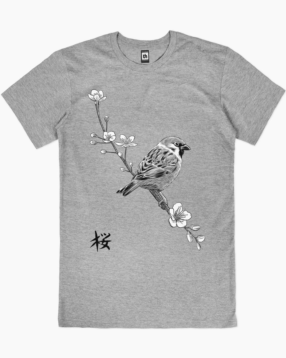 Sparrow on Cherry T-Shirt Australia Online