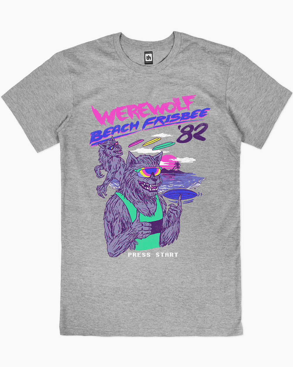 Werewolf Beach Frisbee T-Shirt Australia Online