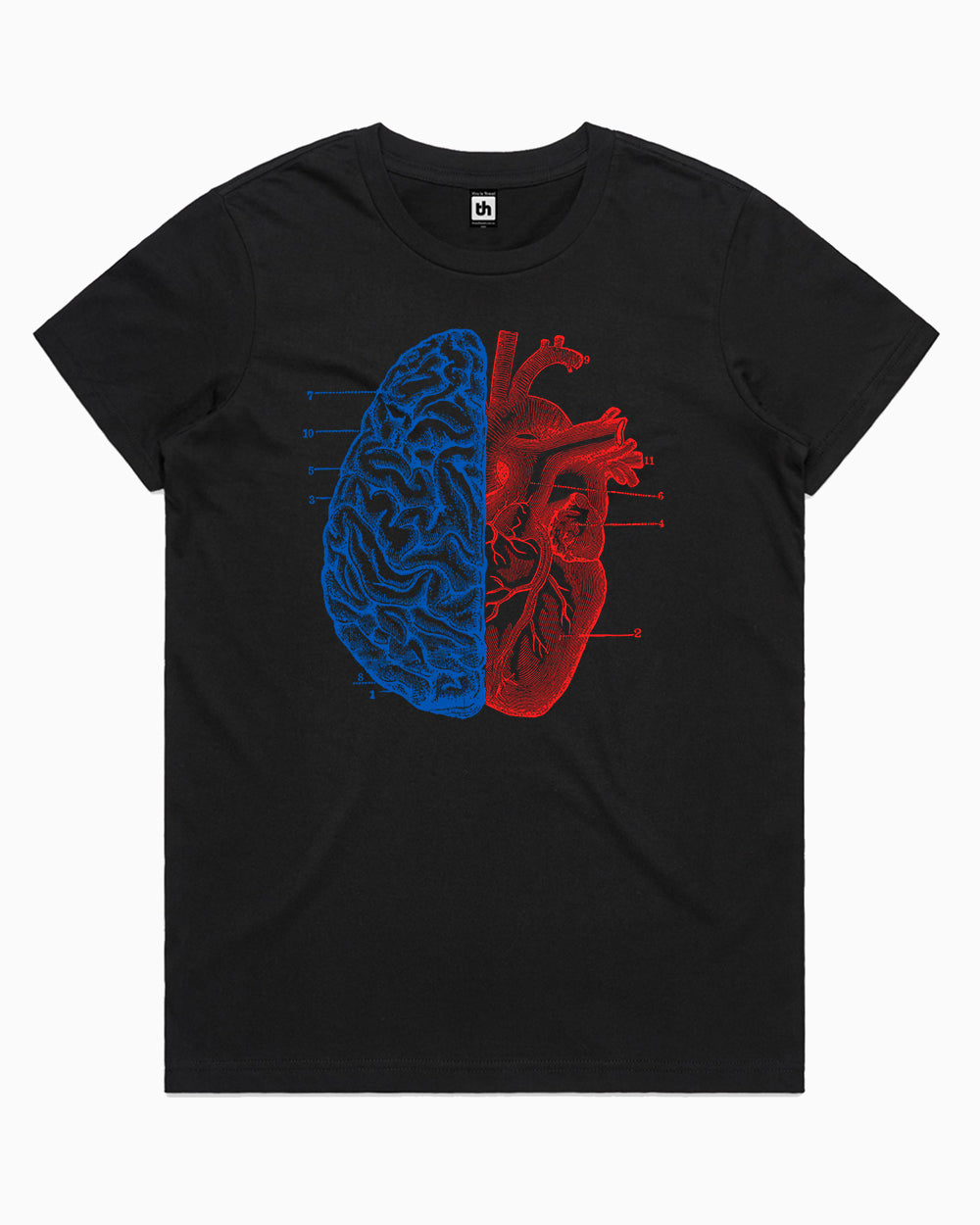 Heart and Brain T-Shirt Australia Online