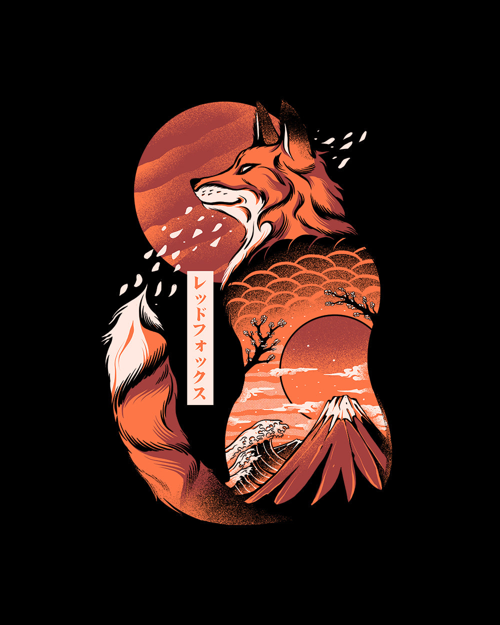 Japanese Fox Long Sleeve Australia Online #colour_black