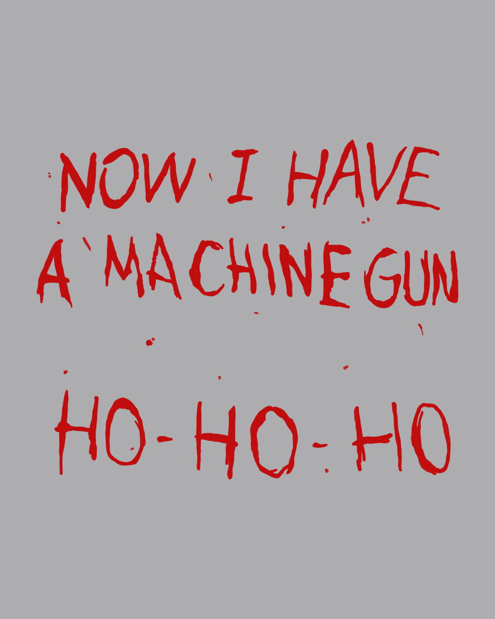 Machine Gun Ho-Ho-Ho T-Shirt Australia Online #colour_grey