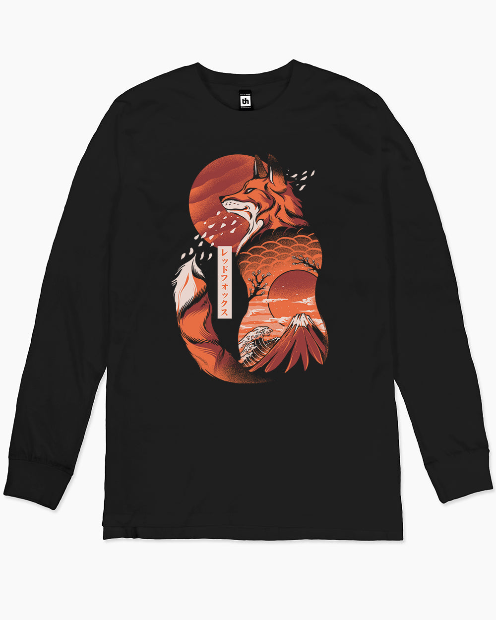 Japanese Fox Long Sleeve Australia Online #colour_black