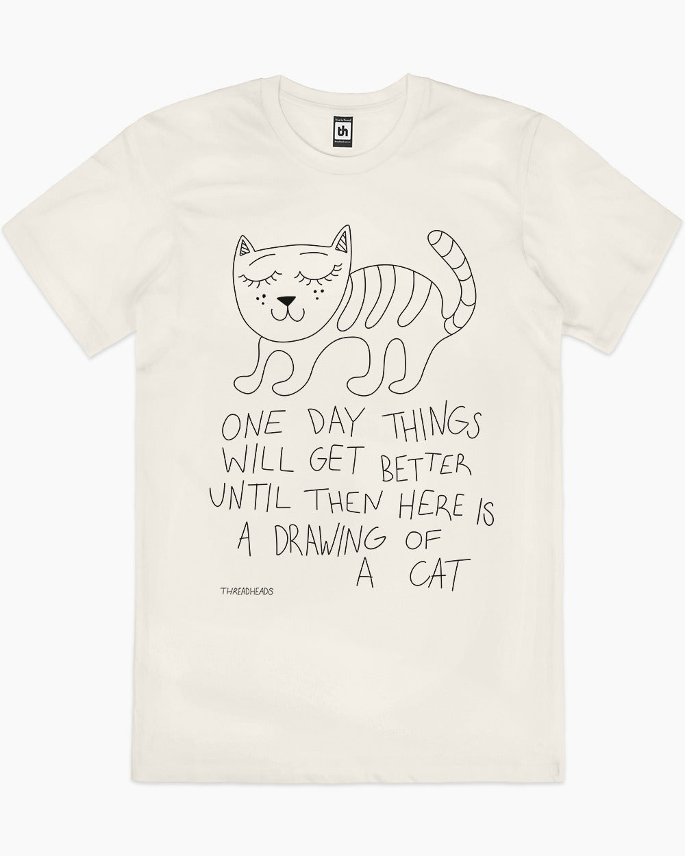 Drawing Of A Cat T-Shirt Australia Online