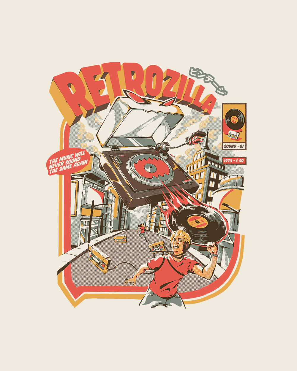 Retro Soundzilla T-Shirt Australia Online