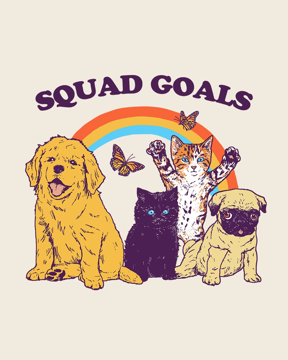 Squad Goals T-Shirt Australia Online #colour_natural