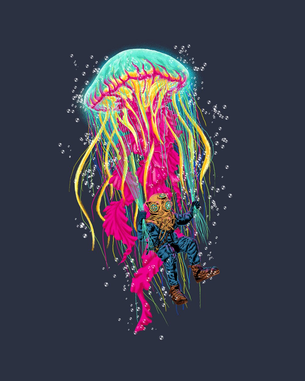 The Diver T-Shirt Australia Online #colour_navy