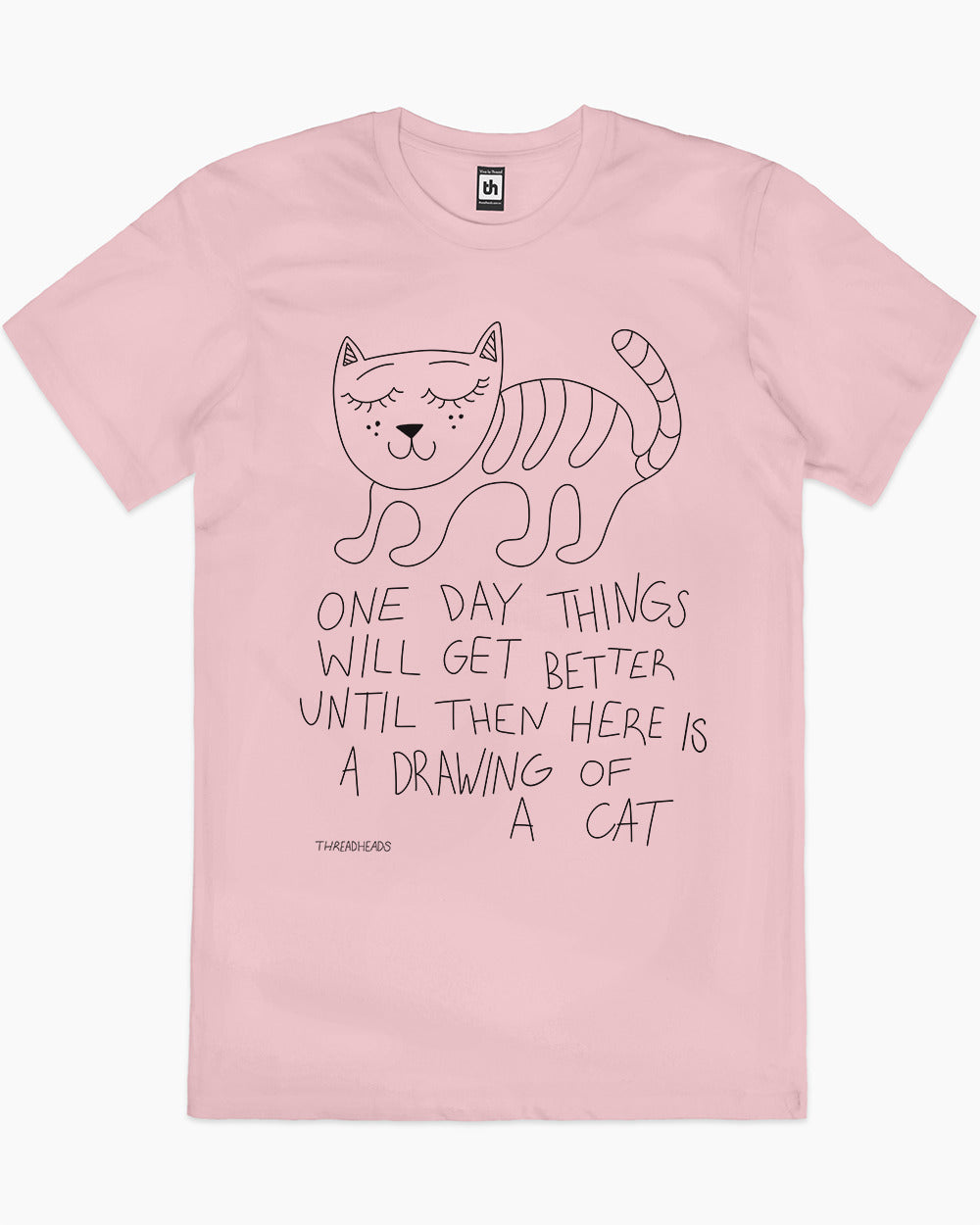 Drawing Of A Cat T-Shirt Australia Online