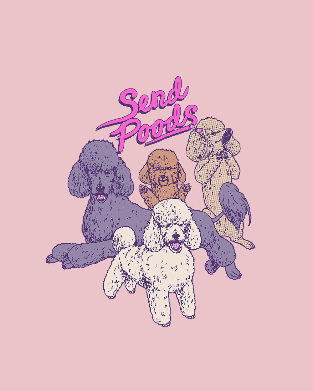 Send Poods T-Shirt Australia Online #colour_pink
