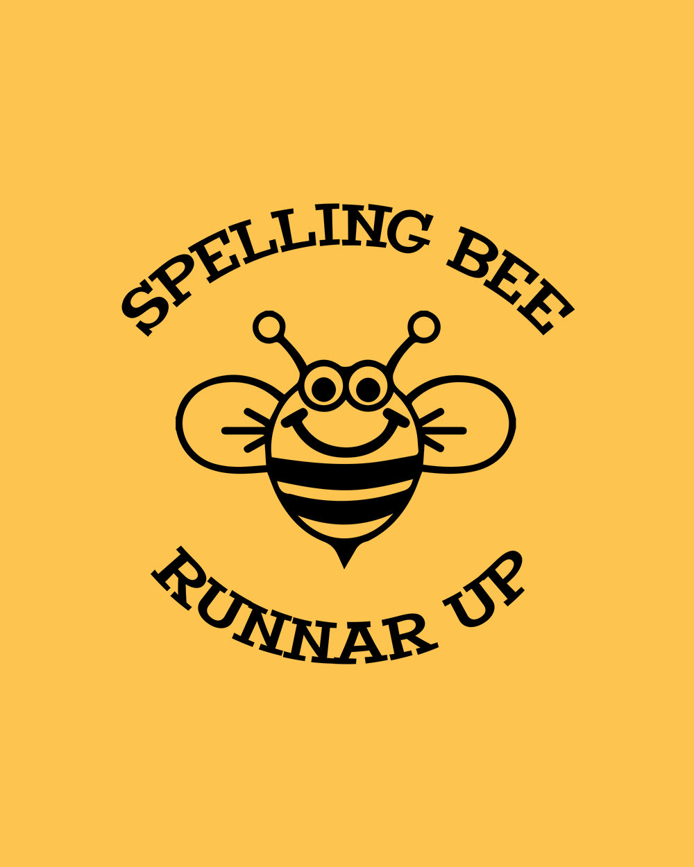 Spelling Bee Kids T-Shirt Australia Online #colour_yellow