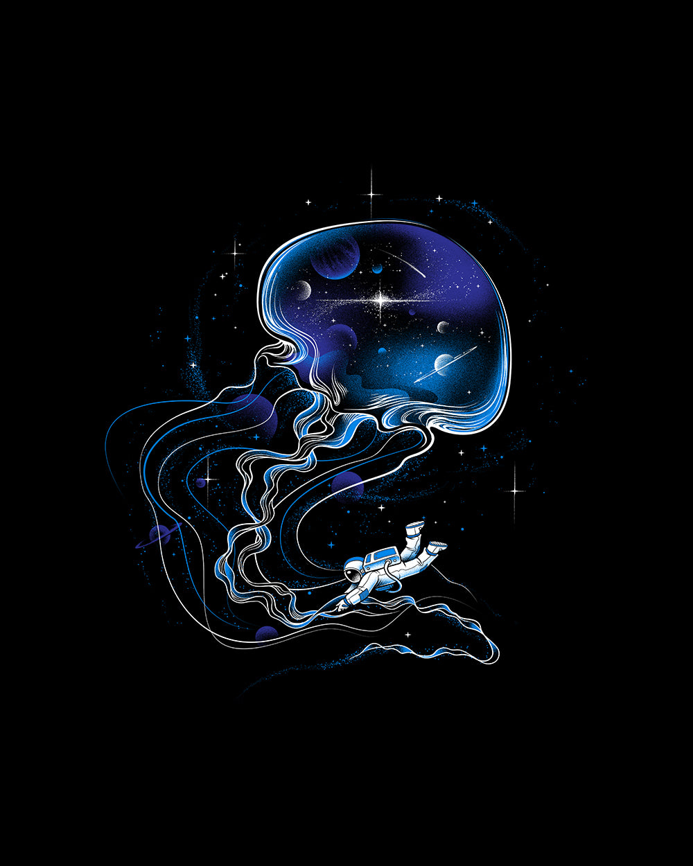 Universe Is a Big Jellyfish T-Shirt Australia Online