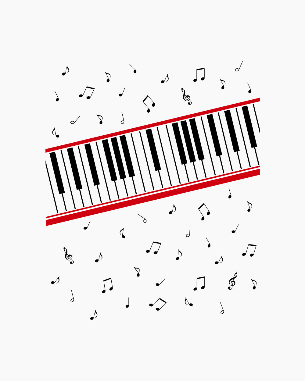 Beat It Piano Keys T-Shirt Australia Online