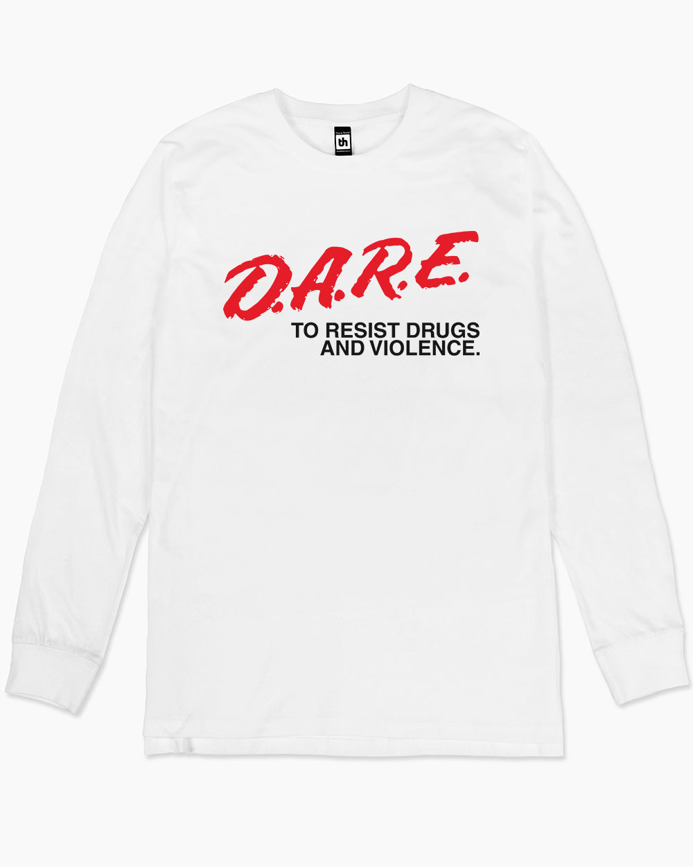 DARE to Resist Drugs and Violence Long Sleeve Australia Online #colour_white