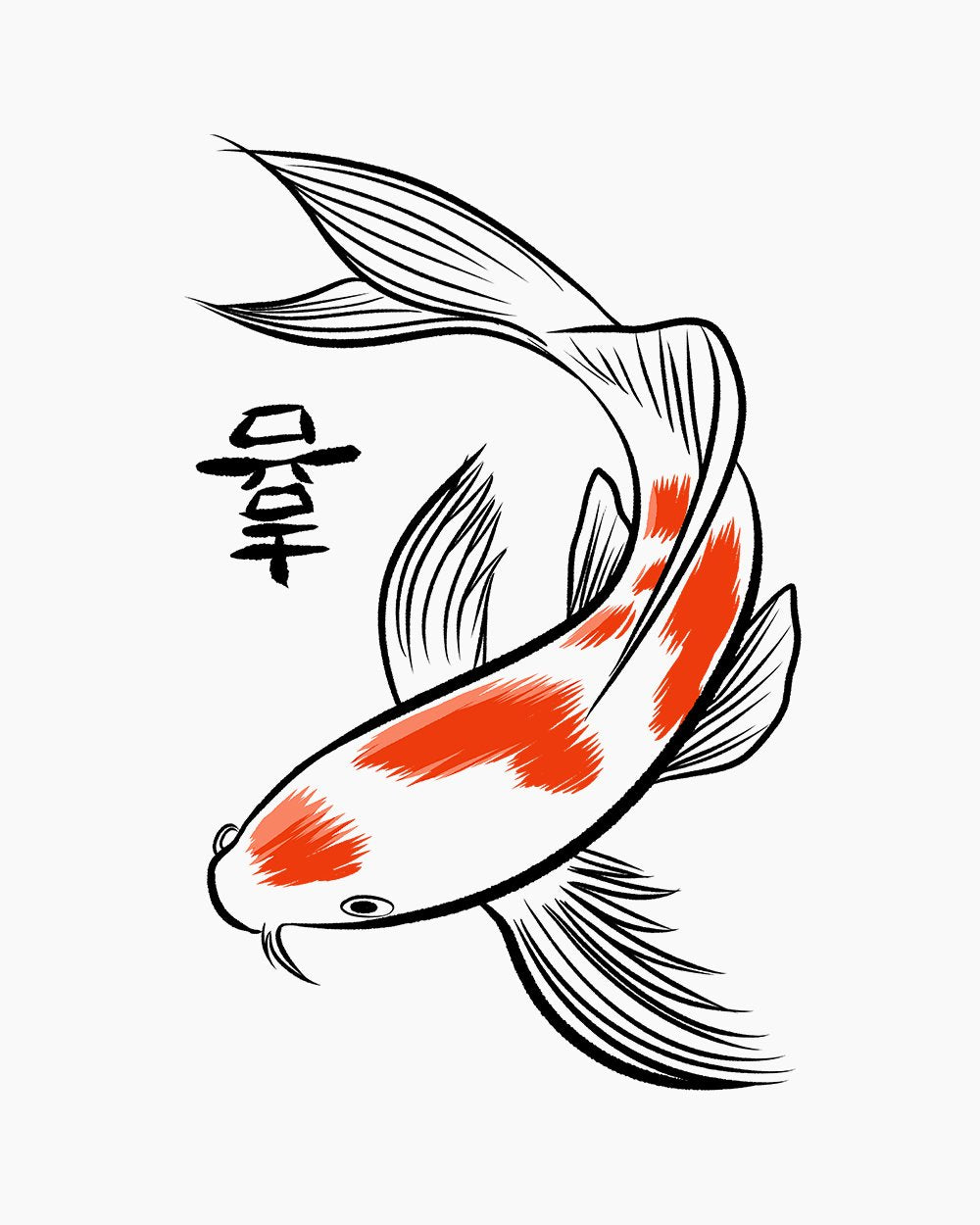Japanese Carp T-Shirt Australia Online