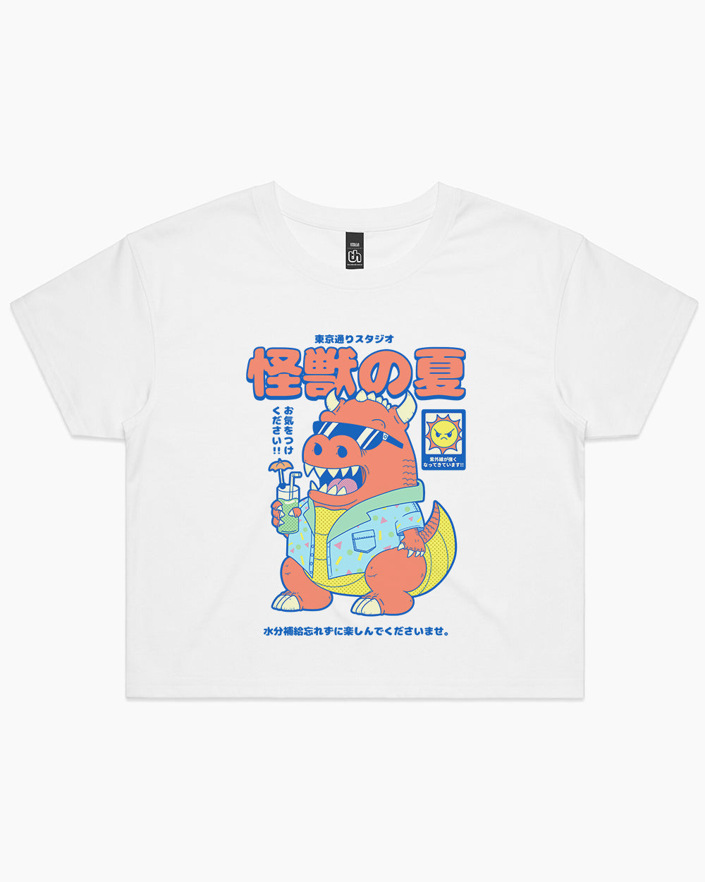 Kaiju's Summer Crop Tee Australia Online #colour_white