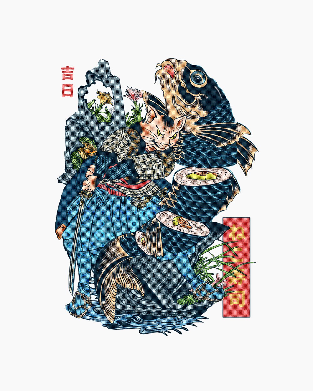 Neko Sushi T-Shirt Australia Online