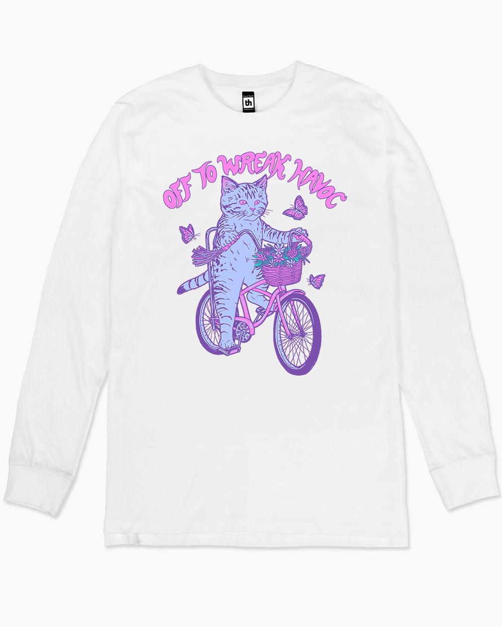 Off to Wreak Havoc Long Sleeve Australia Online #colour_white