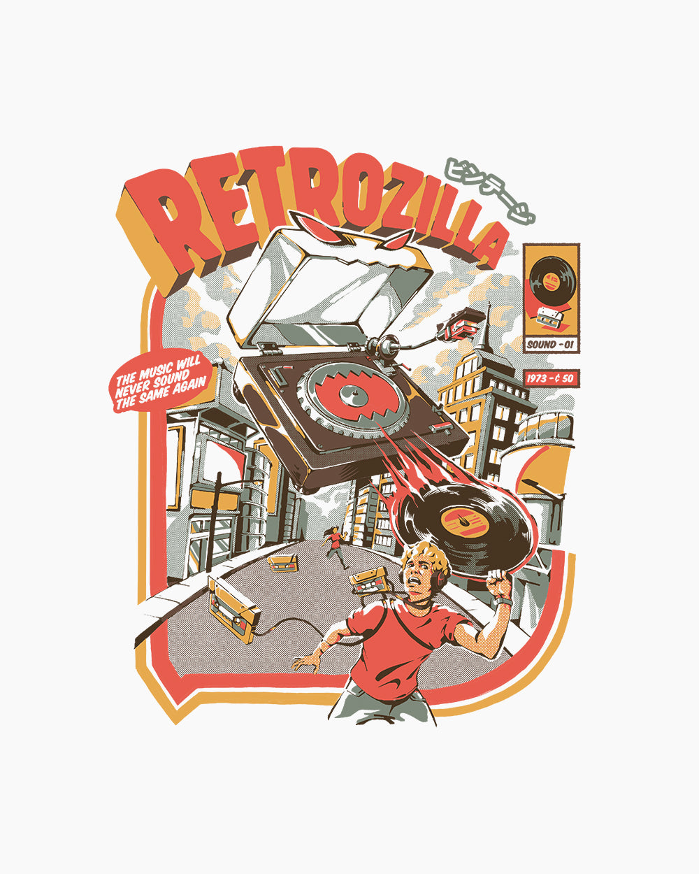 Retro Soundzilla T-Shirt Australia Online