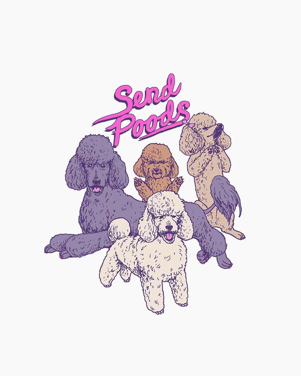 Send Poods T-Shirt Australia Online #colour_white
