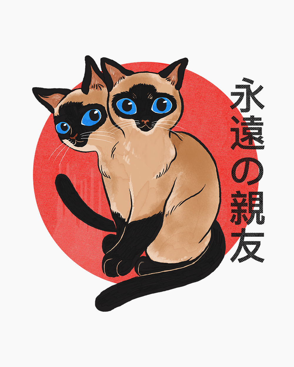 Siam Cats T-Shirt Australia Online #colour_white