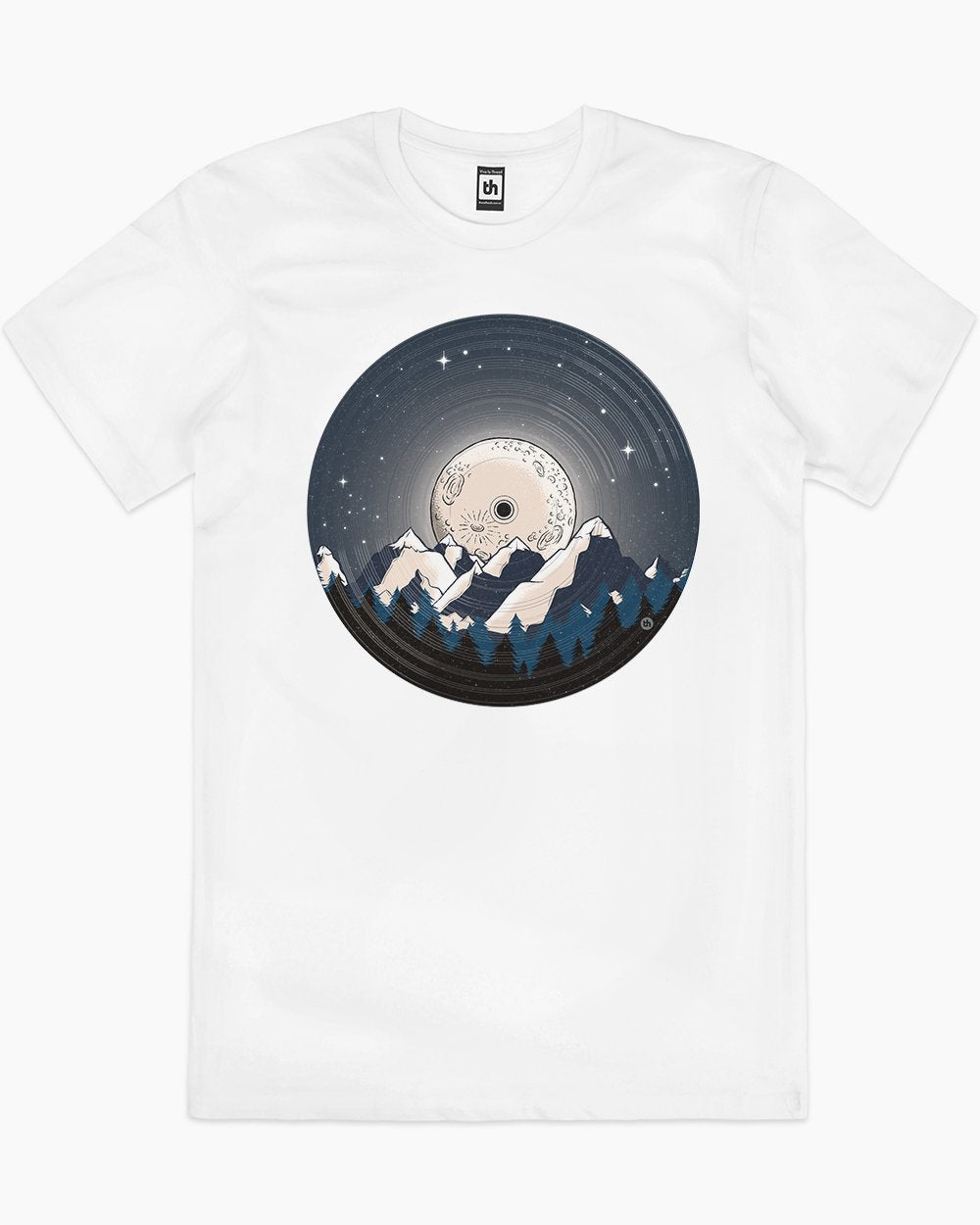 Vinyl Moon T-Shirt Australia Online #colour_white