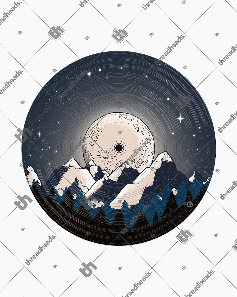Vinyl Moon T-Shirt Australia Online #colour_white