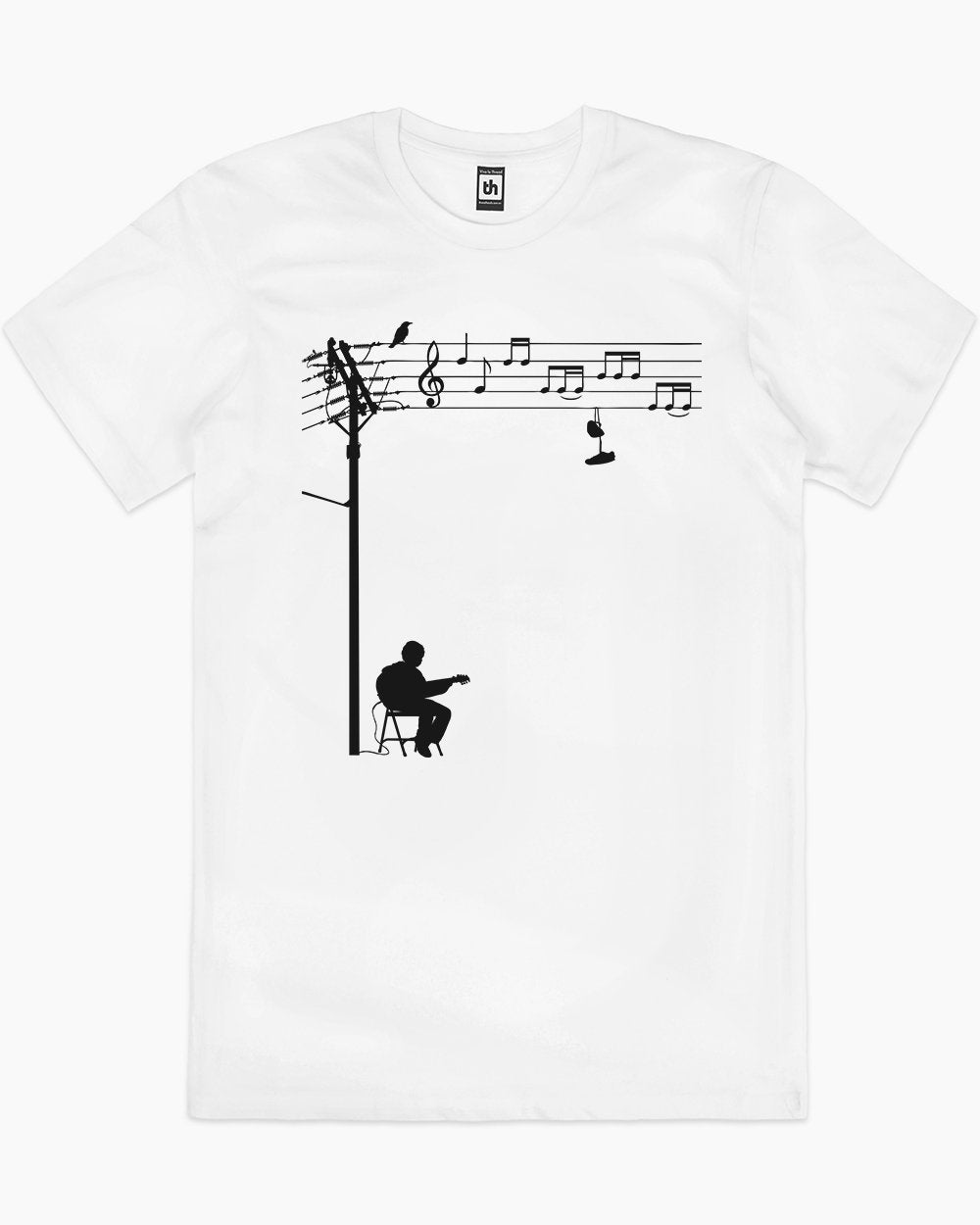 Wired Sound T-Shirt Australia Online #colour_white