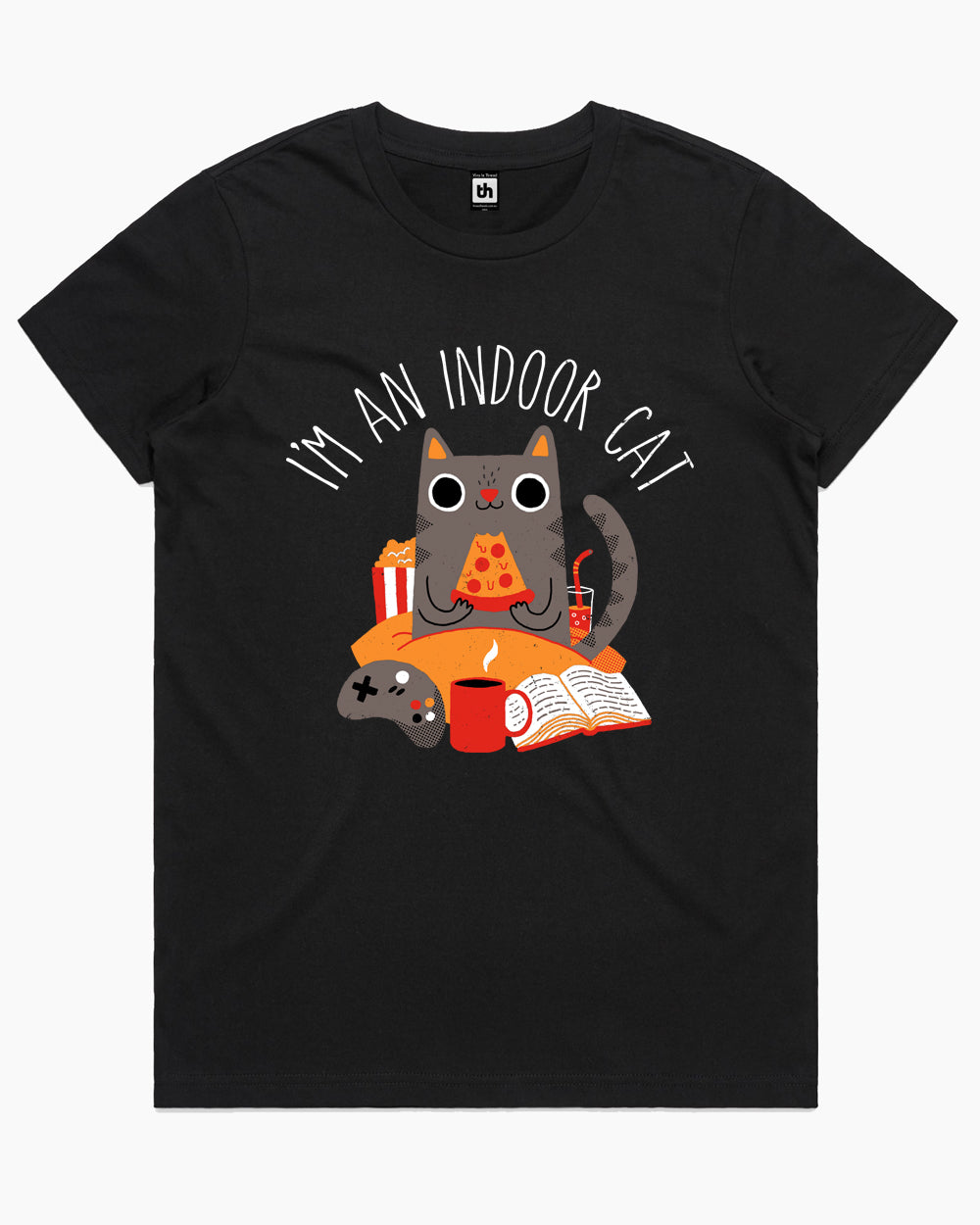 Indoor Cat T-Shirt Australia Online #colour_black