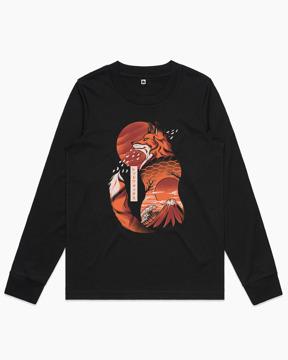 Japanese Fox Long Sleeve Australia Online #colour_black