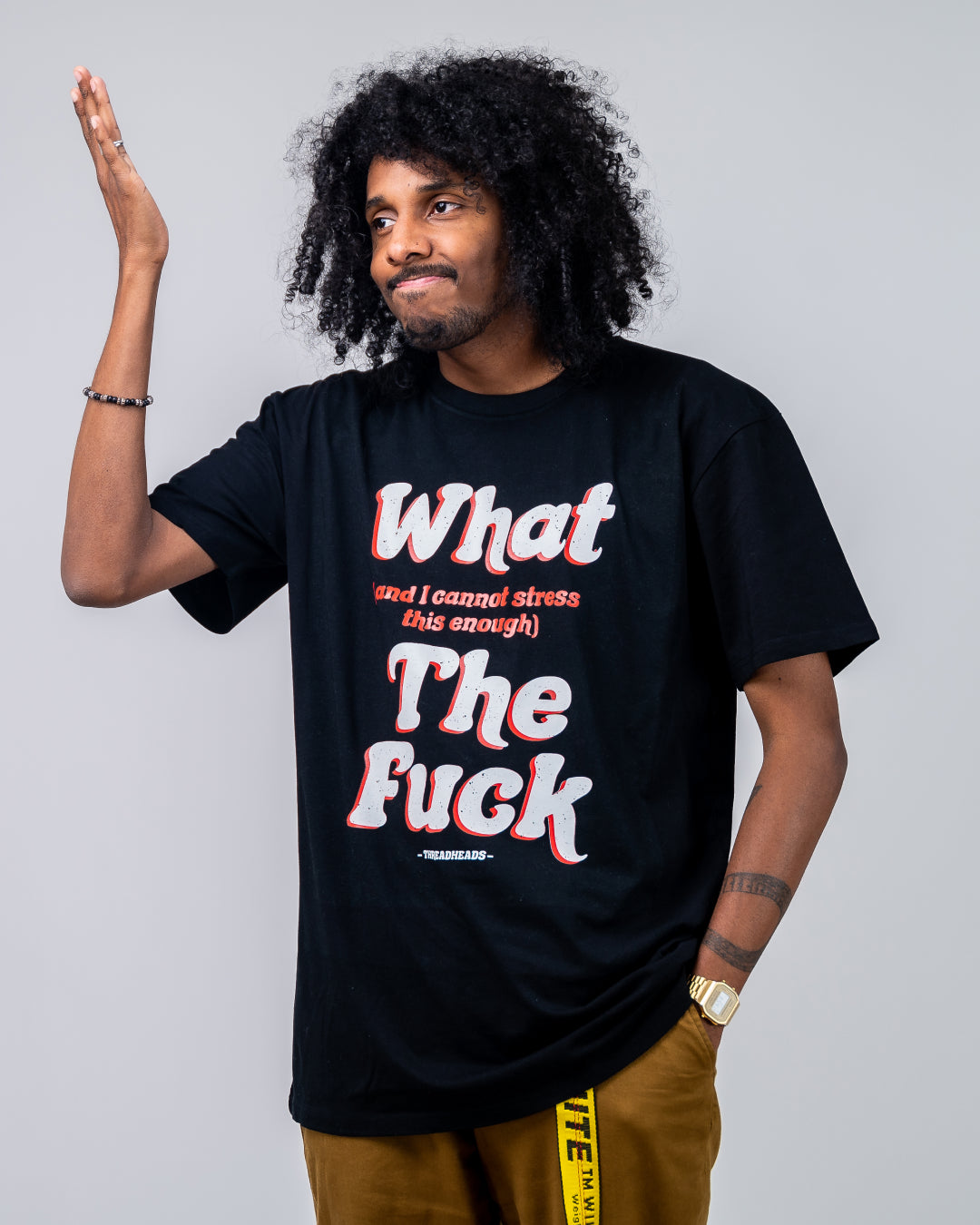 What (and I can't stress this enough) The Fuck T-Shirt Australia Online #colour_black