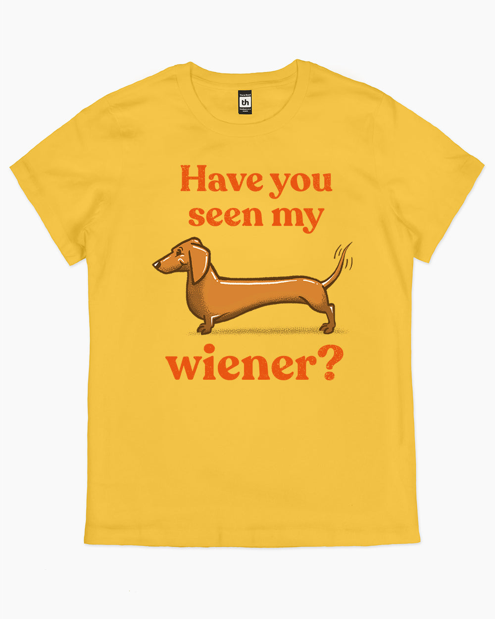 Have You Seen My Wiener? T-Shirt Australia Online #colour_yellow