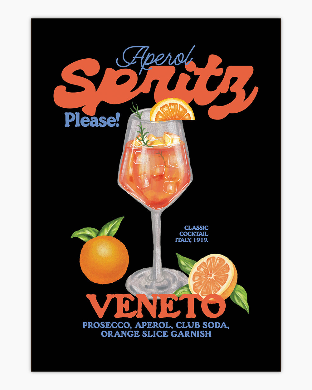 Aperol Spritz Please! Art Print Online Australia