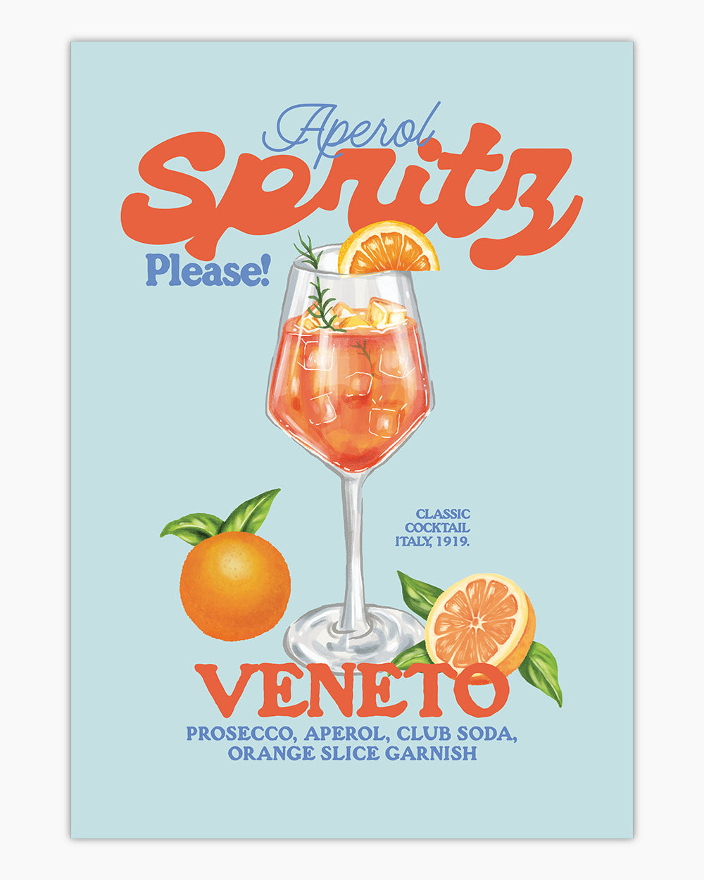 Aperol Spritz Please! Art Print Online Australia