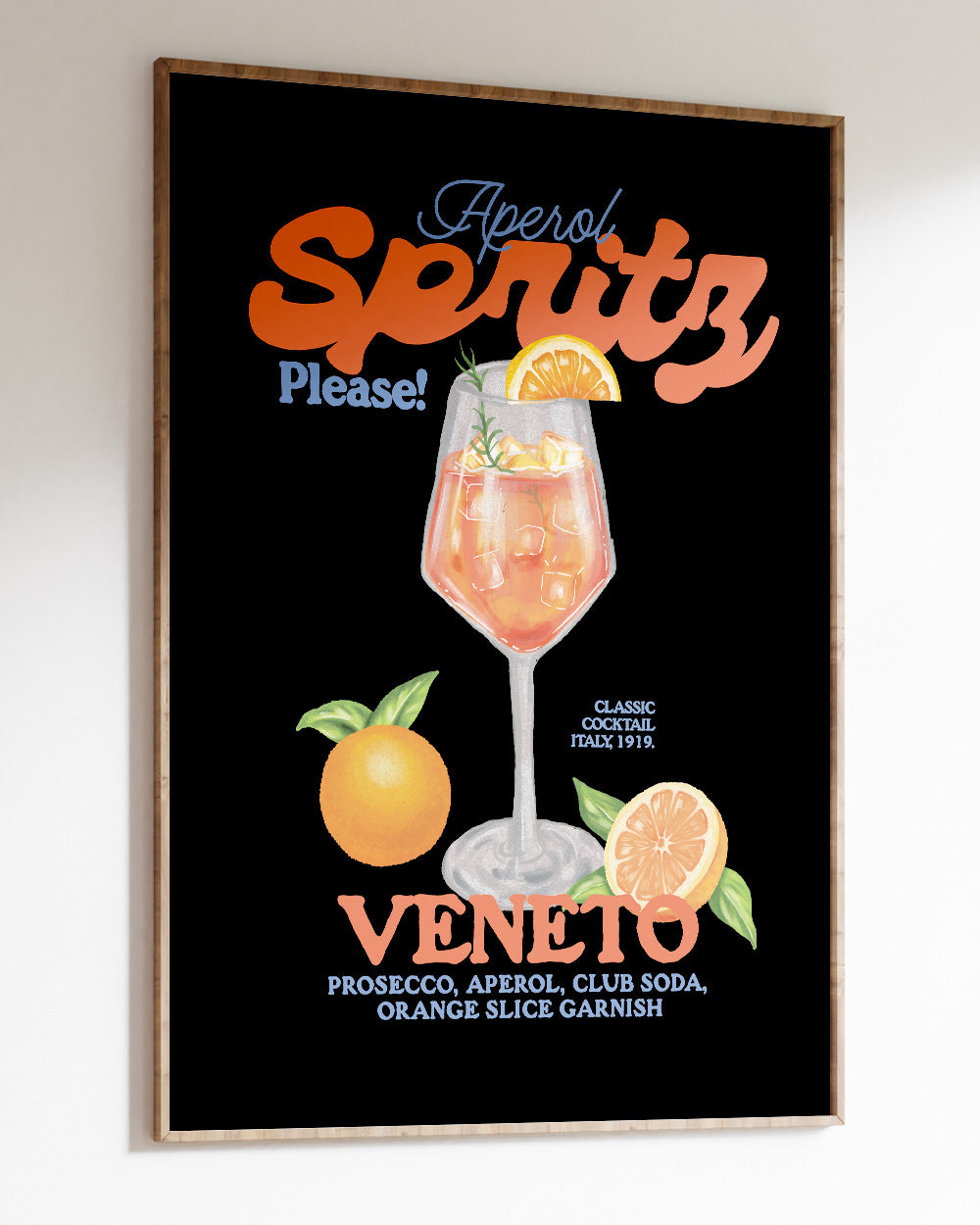 Aperol Spritz Please! Art Print Online Australia