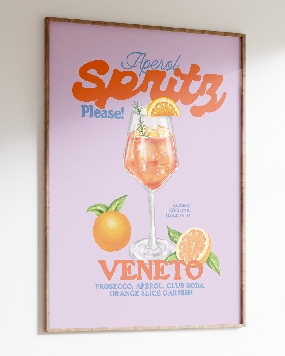 Aperol Spritz Please! Art Print Online Australia