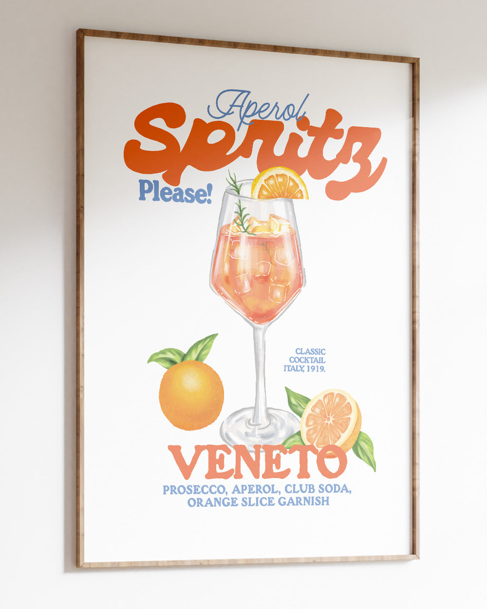 Aperol Spritz Please! Art Print Online Australia
