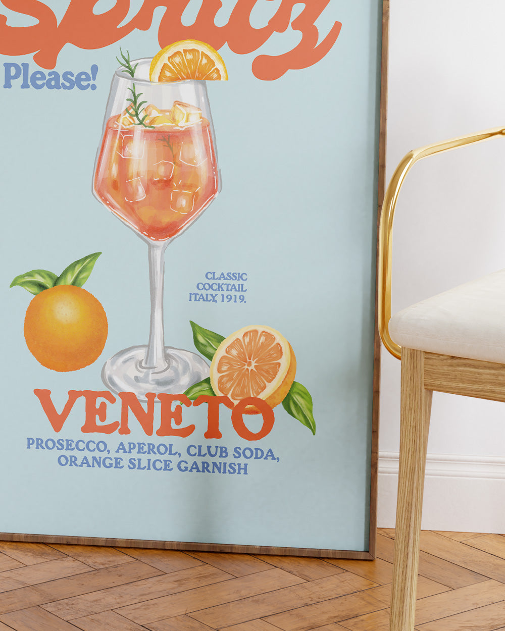 Aperol Spritz Please! Art Print Online Australia