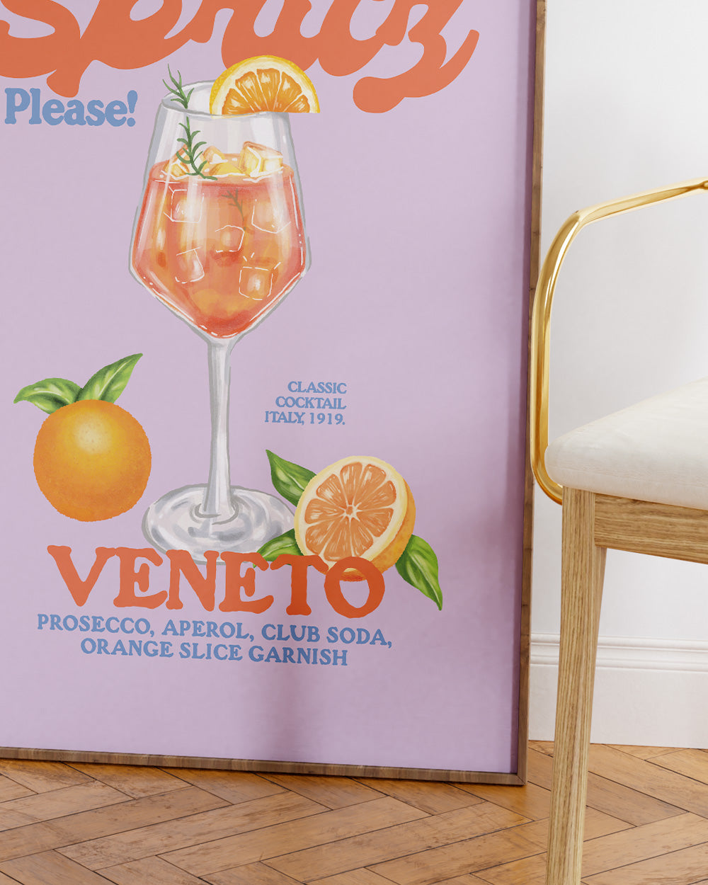 Aperol Spritz Please! Art Print Online Australia
