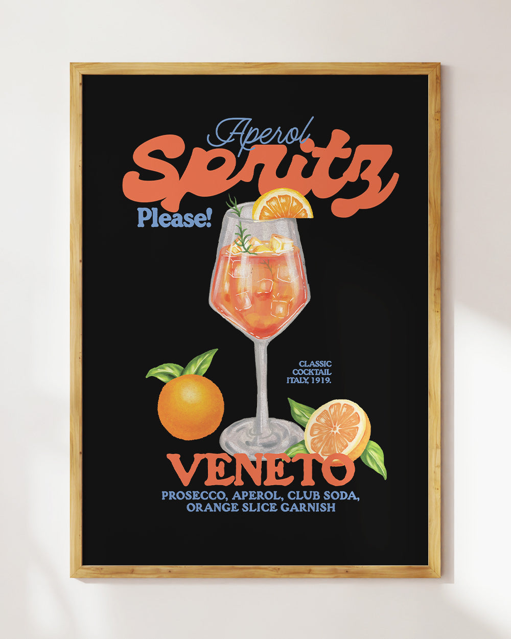 Aperol Spritz Please! Art Print Online Australia